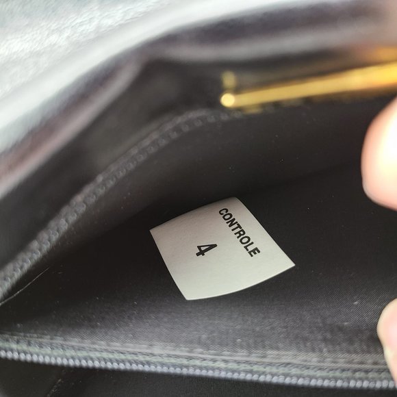 Charles Jourdan Vintage Black Leather Purse Clutch - Picture 9 of 10